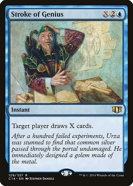 Stroke of Genius, Magic card C14 129 — Commander 2014 set