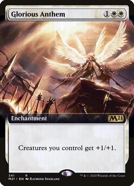 Glorious Anthem, Magic card M21 341 — Core Set 2021 set
