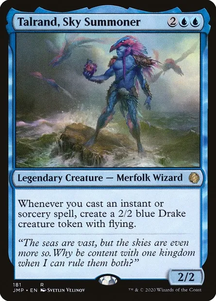 Talrand, Sky Summoner, Magic card JMP 181 — Jumpstart set