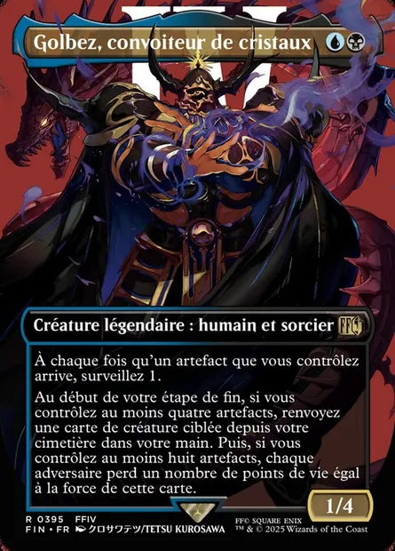 Golbez, convoiteur de cristaux, carte Magic FIN 395 — extension Final Fantasy