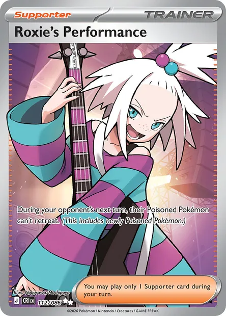 Roxie's Performance, Pokémon card CRI 112 — Chaos Rising set