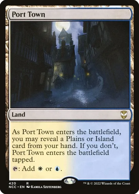 Port Town, Magic card NCC 420 — New Capenna Commander set