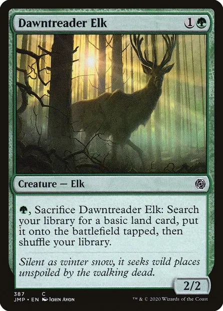 Dawntreader Elk, Magic card JMP 387 — Jumpstart set