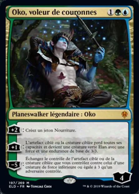 Oko, voleur de couronnes, carte Magic ELD 197 — extension Throne of Eldraine