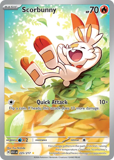 Scorbunny, Pokémon card ASC 225 — Ascended Heroes set
