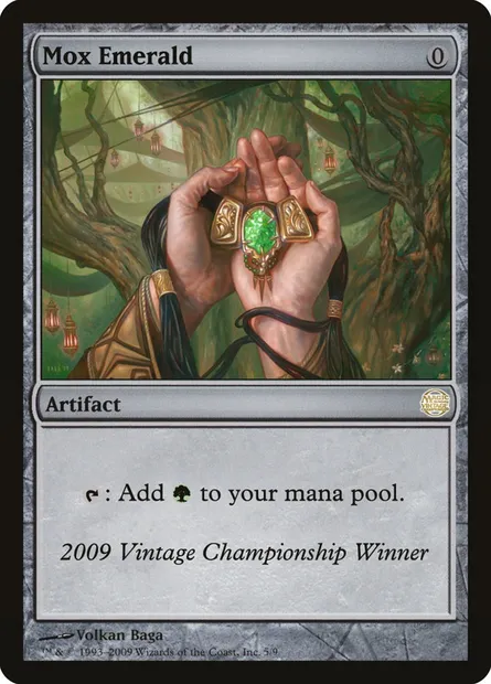 Mox Emerald, Magic card OVNT 2009 — Vintage Championship set
