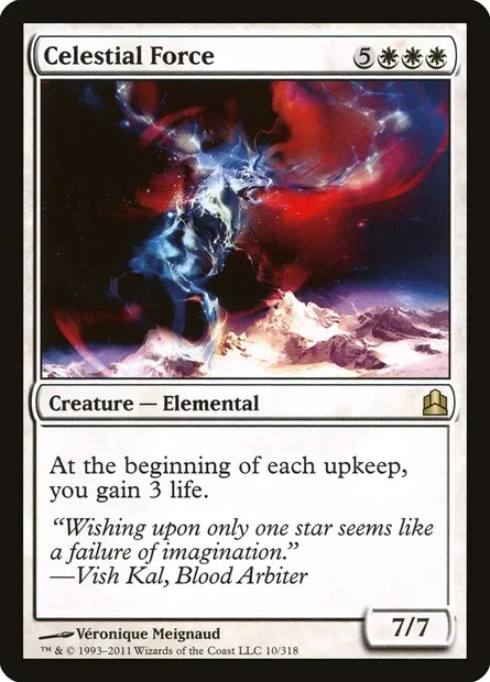 Celestial Force, Magic card CMD 10 — Commander 2011 set