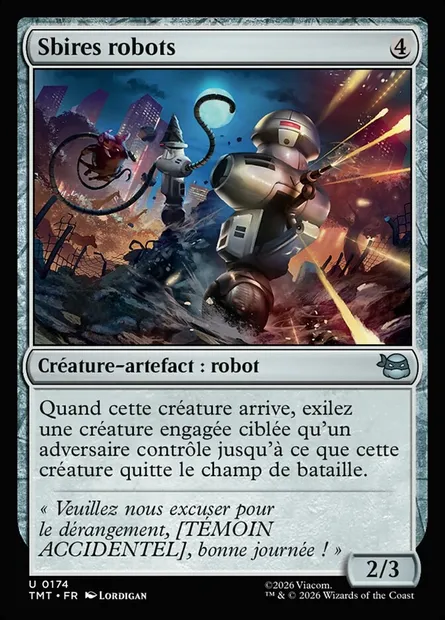 Sbires robots, carte Magic TMT 174 — extension Teenage Mutant Ninja Turtles