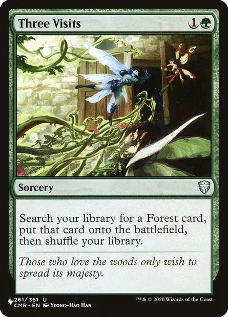 Trois visites, carte Magic PLST CMR-261 — extension The List