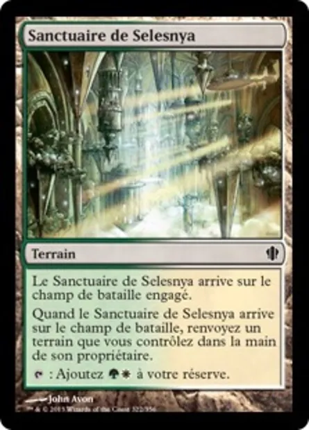 Sanctuaire de Selesnya, carte Magic C13 322 — extension Commander 2013