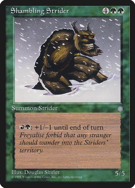 Shambling Strider, Magic card ICE 263 — Ice Age set