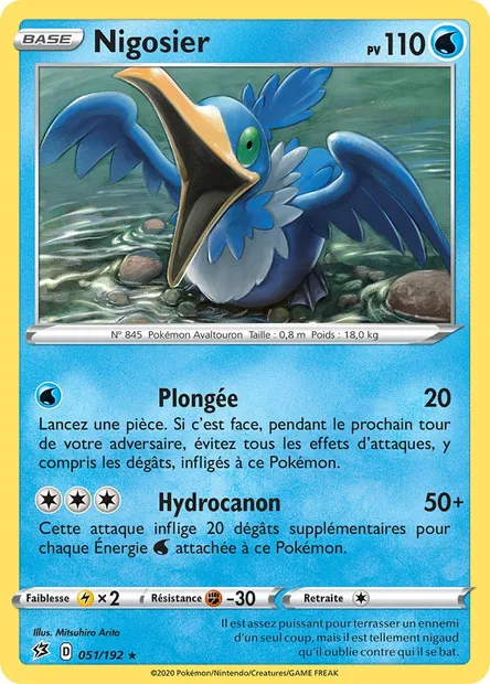 Nigosier, carte Pokémon RCL 51 — extension Clash des Rebelles