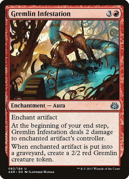 Gremlin Infestation, Magic card AER 83 — Aether Revolt set