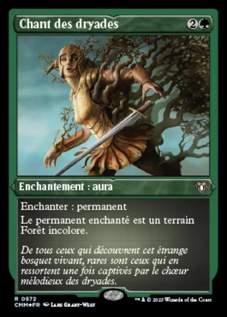 Chant des dryades, carte Magic CMM 572 — extension Commander Masters