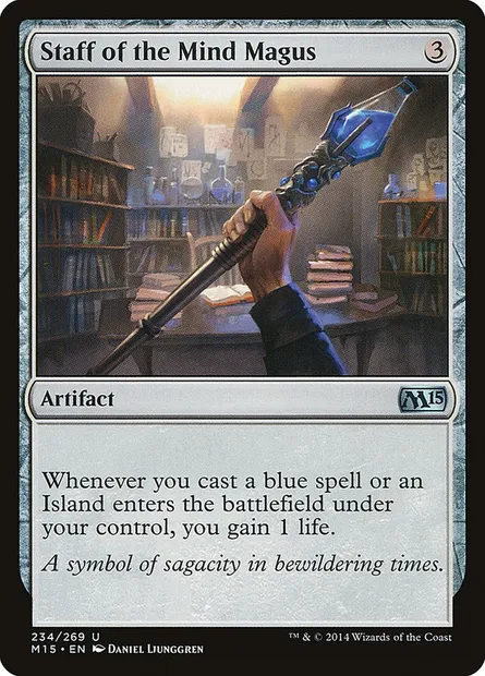 Staff of the Mind Magus, Magic card M15 234 — Magic 2015 set