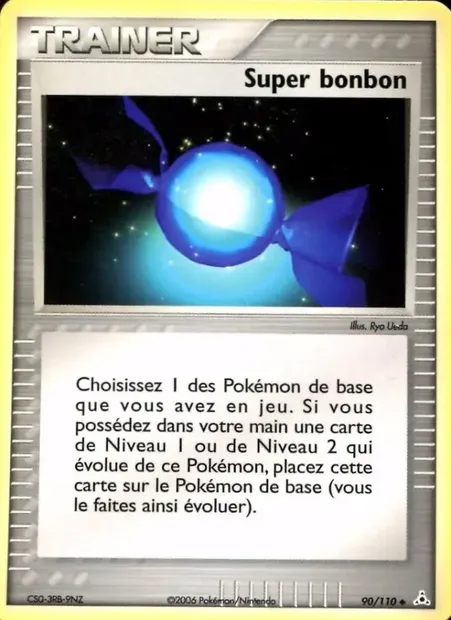 Super bonbon, carte Pokémon HP 90 — extension EX Fantômes Holon