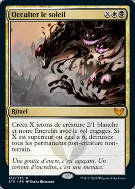 Occulter le soleil, carte Magic STX 167 — extension Strixhaven: l'Académie des Mages