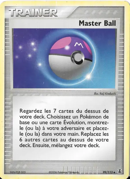 Master Ball, carte Pokémon DS 99 — extension EX Espèces Delta