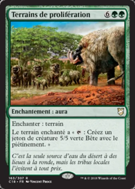 Terrains de prolifération, carte Magic C18 163 — extension Commander 2018