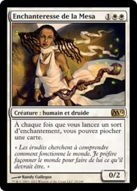 Enchanteresse de la Mesa, carte Magic M12 25 — extension Magic 2012