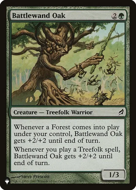Battlewand Oak, Magic card PLST LRW-197 — The List set