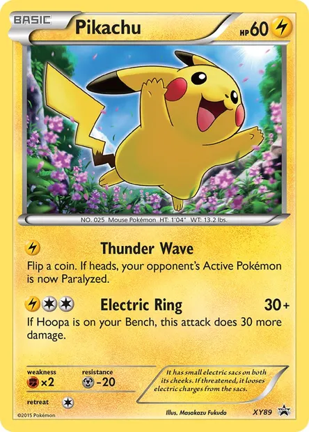 Pikachu, Pokémon card XY 89 — XY Black Star Promos set