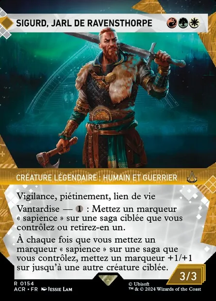 Sigurd, jarl de Ravensthorpe, carte Magic ACR 154 — extension Assassin's Creed