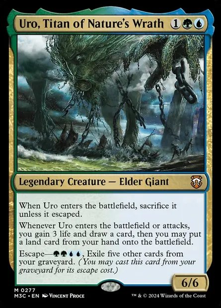 Uro, Titan of Nature's Wrath, Magic card M3C 277 — Modern Horizons 3 Commander set