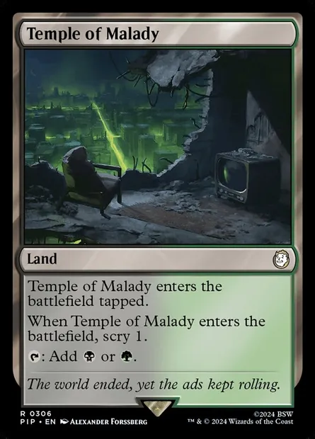 Temple of Malady, Magic card PIP 306 — Fallout set