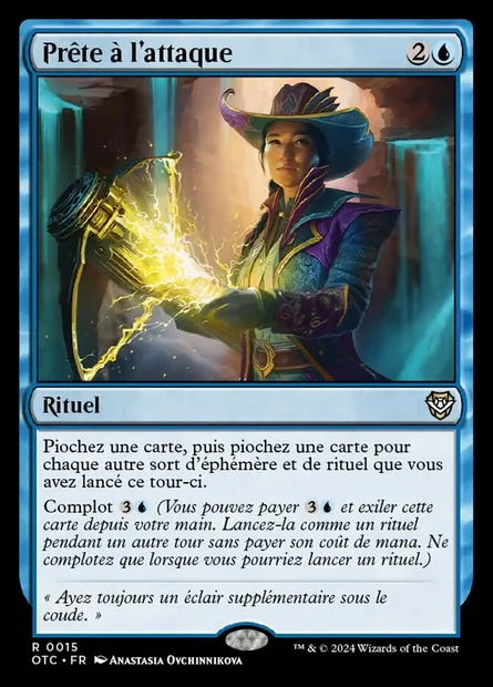 Prête à l'attaque, carte Magic OTC 15 — extension Outlaws of Thunder Junction Commander