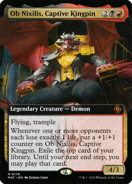 Ob Nixilis, caïd captif, carte Magic MAT 176 — extension L'invasion des machines : le jour d'après