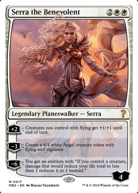 Serra the Benevolent, Magic card MB2 17 — Mystery Booster 2 set