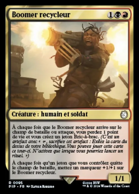 Boomer recycleur, carte Magic PIP 95 — extension Fallout