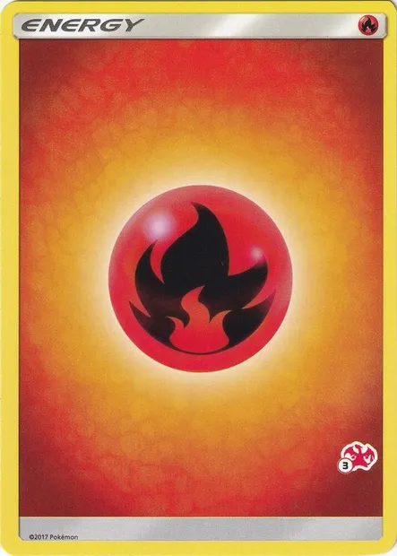 Énergie Feu, carte Pokémon BA20 3c — extension Battle Academy 2020