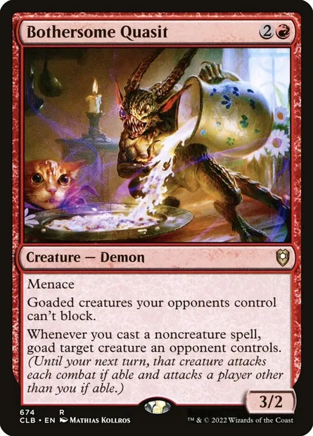 Bothersome Quasit, Magic card CLB 674 — Commander Legends: Battle for Baldur's Gate set