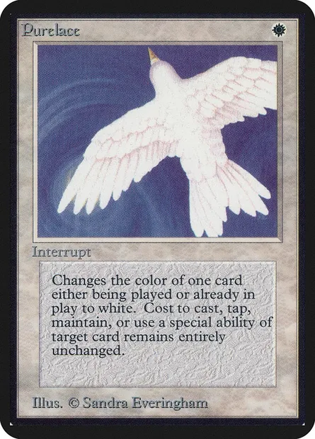 Purelace, Magic card LEA 32 — Limited Edition Alpha set