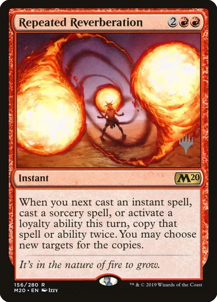 Repeated Reverberation, Magic card PM20 156p — Core Set 2020 Promos set