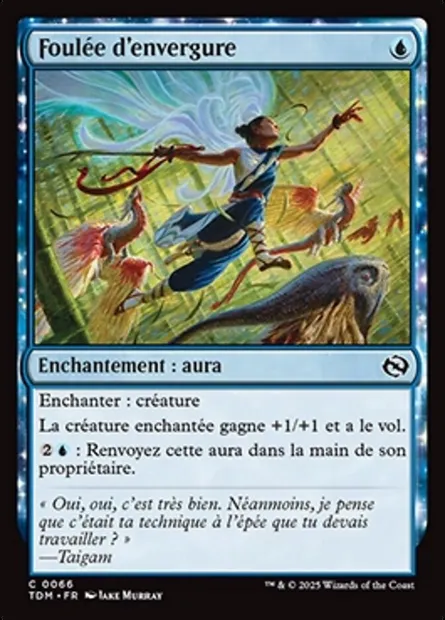 Foulée d'envergure, carte Magic TDM 66 — extension Tarkir: Dragonstorm