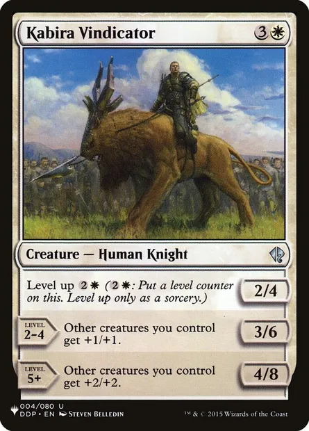 Kabira Vindicator, Magic card PLST DDP-4 — The List set