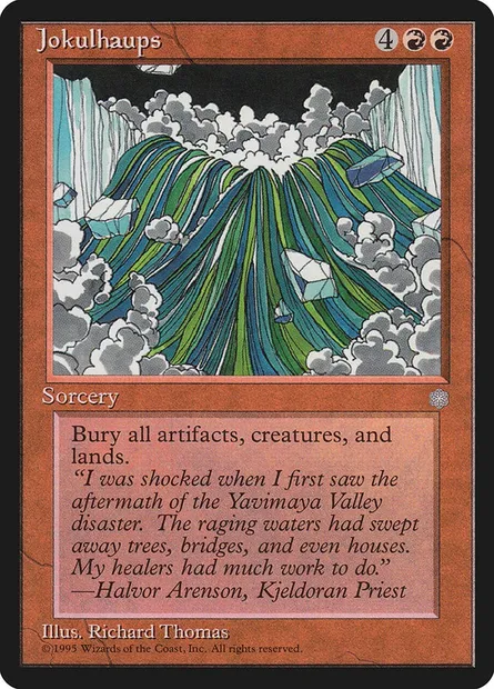 Jokulhaups, Magic card ICE 195 — Ice Age set
