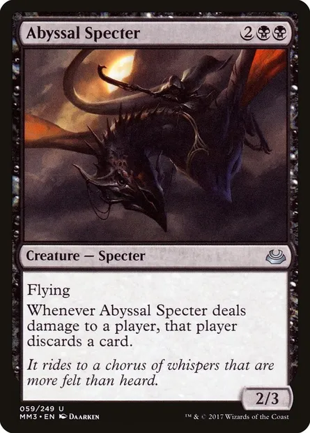 Spectre des abysses, carte Magic MM3 59 — extension Modern Masters 2017