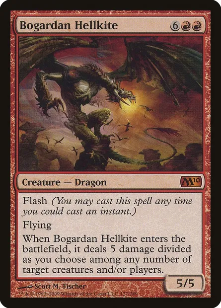 Bogardan Hellkite, Magic card M10 127 — Magic 2010 set