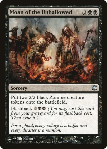 Moan of the Unhallowed, Magic card ISD 109 — Innistrad set