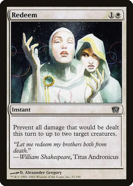 Redeem, Magic card 8ED 37★ — Eighth Edition set