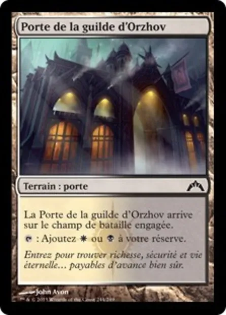 Porte de la guilde d'Orzhov, carte Magic GTC 244 — extension Insurrection