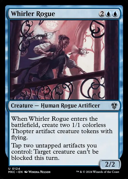 Whirler Rogue, Magic card MKC 124 — Murders at Karlov Manor Commander set