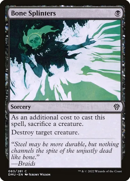 Bone Splinters, Magic card DMU 83 — Dominaria United set