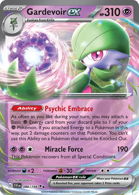 Gardevoir ex, Pokémon card SVI 086 — Scarlet & Violet set