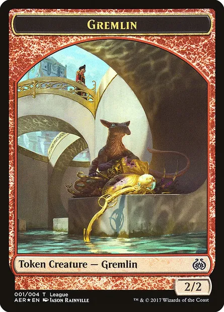 Gremlin // Energy Reserve, carte Magic L17 1 — extension League Tokens 2017