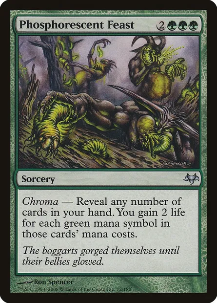 Phosphorescent Feast, Magic card EVE 72 — Eventide set